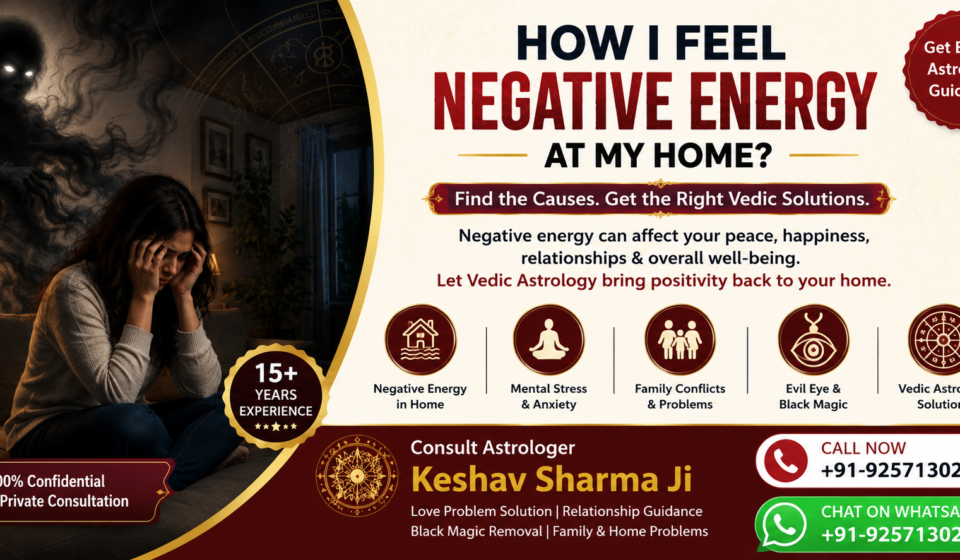 How I feel Negative Energy At my home